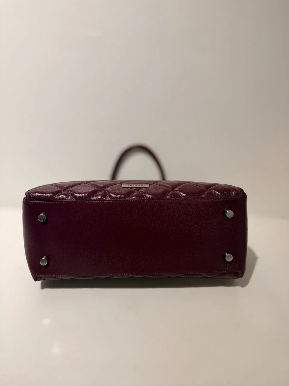 NWT Marc Jacobs quilted the dual satchel - dark plum